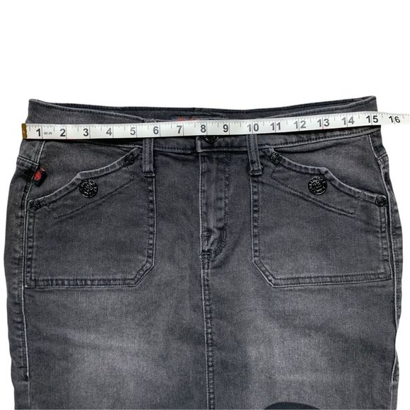 Rock & Republic Gray Denim Skirt size 10 - Picture 7 of 10
